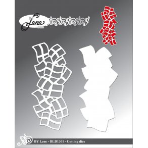 Die/skre stencil, By Lene's Flag bort, 2 dies, BLD1361