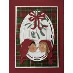 Dies/skre stencil, By Lene's 3 Nisse hoveder, BLD1398