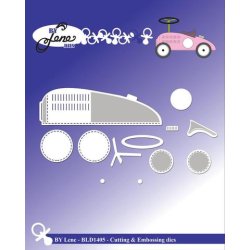 Dies/skre stencils, By Lene's "brne bil", BLD1405