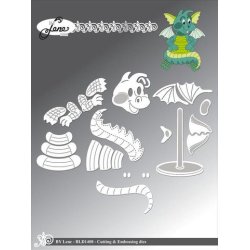 Dies/skre stencils, By Lene's "drage", BLD1408