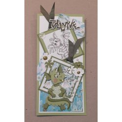 Dies/skre stencils, By Lene's "drage", BLD1408