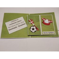 Dies/skre stencils, By Lene's Klaphat &amp; klaphnd "fodbold-fan's udstyr#2", BLD1437