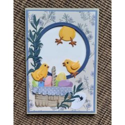 Die/skre stencil, By Lene's sde og fjollede kyllinger og g, BLD1449