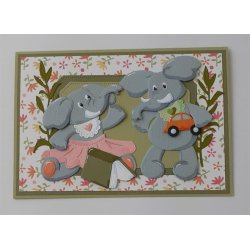 Die/skre stencil, By Lene's elefanter, BLD1462