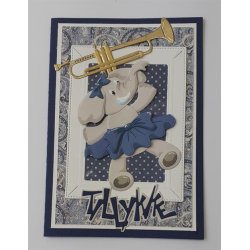 Die/skre stencil, By Lene's elefanter, BLD1462