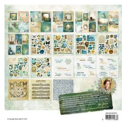 Papirblok, ca. 20x20 cm, 36 ark smukke baggrunde i temaet "New Awakening"