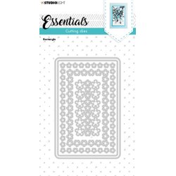 Die/skre stencil til Shaker-kort, Rammer &amp; blomster-pynt