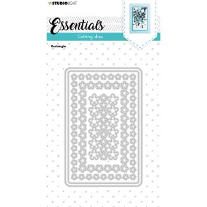 Die/skre stencil til Shaker-kort, Rammer & blomster-pynt