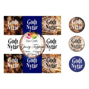 Dixi Craft Epoxy Toppers, Tekster 