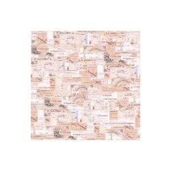 Papirblok, 15x15cm, 200g/m2, 24 ark "Ephemera Labels"