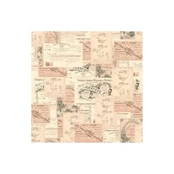 Papirblok, 15x15cm, 200g/m2, 24 ark "Ephemera Labels"