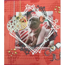 Die/skre stencil, Ramme m/stjerner og Gitter, 2 dies