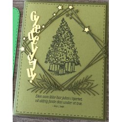 Die/skre stencil, Ramme m/stjerner og Gitter, 2 dies