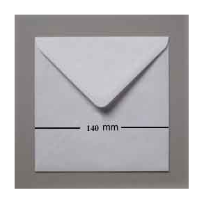 Kuverter 14,0x14,0 cm, hvid, 100 stk.