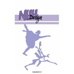 Dies/skre stencil, Balletdanser, ca. 5,8x6,5cm