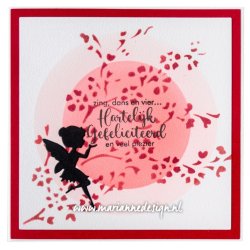 Dies/skre stencil, Fe &amp; Sommerfugle, 4 dies