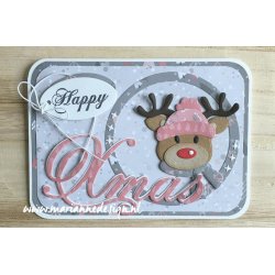 Papirblok i karton, "Snowflake kisses", 8 design, A5-str., 32 ark i alt