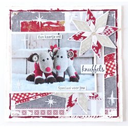  Papirblok i karton, "Swedish Winter", 8 design, A5-str., 32 ark i alt