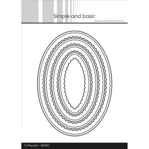 Dies/sk�re stencil, Ovale rammer 