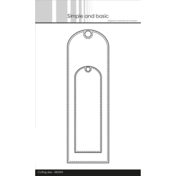 Dies/skre stencil, Tillg/Add-on til "HG600592 Long Scallop Tag", SBD093