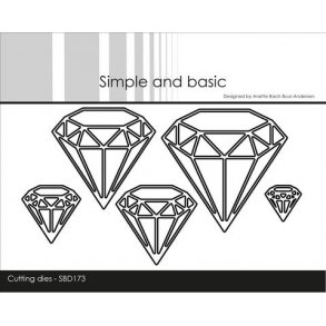 Dies/sk�re stencils, Simple and Basic's Diamanter, SBD173