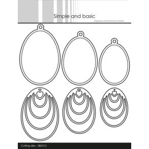 Dies/sk�re stencil, Simple&Basic, SBD212 P�ske�g