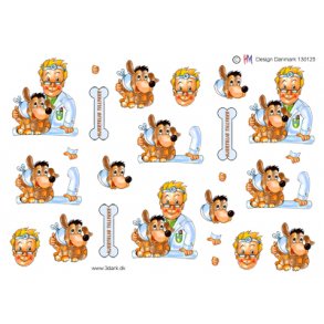 3D ark - Job, dyrlge m/hund