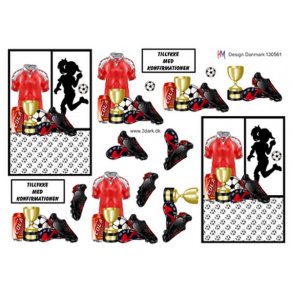 3D ark - Konfirmation. Fodboldpige 