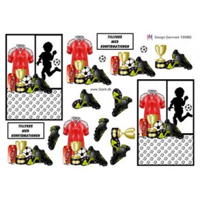 3D ark - Konfirmation. Fodbolddreng