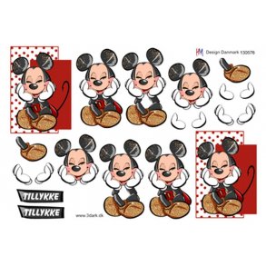 3D klippeark - Disney, Mickey Mouse