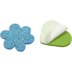 Mosgummi figurer m/glimmer, 19 &amp; 29mm, ca. 75 stk. 