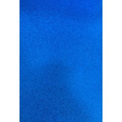 Glitter karton, A4, "Klar bl�", 250g/m2, 5ark, Paper Favourites PFSS218