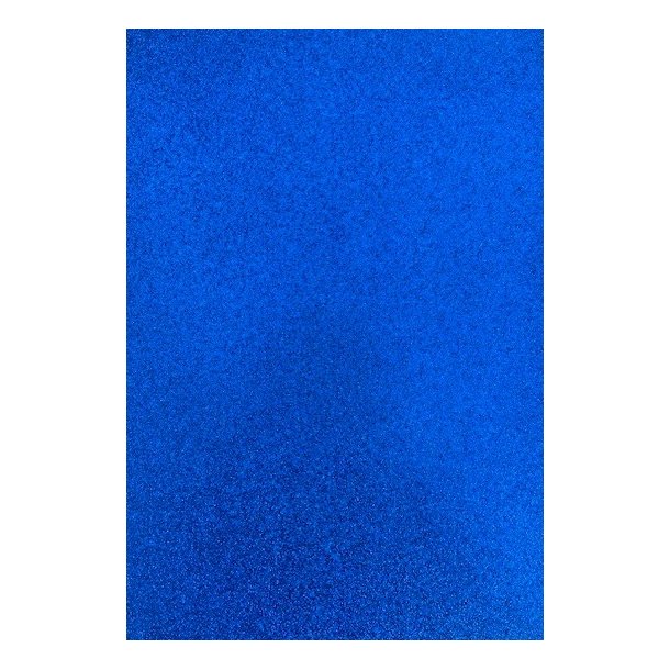 Glitter karton, A4, "Kongebl�", 250g/m2, 5ark, Paper Favourites PFSS219