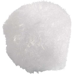 Pompon 20mm, hvid, 55 stk