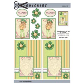 3D klippeark - Pige i hippiestil