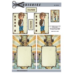 3D klippeark - Dreng i afslappet stil