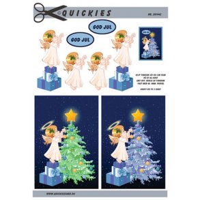 3D ark - Jul, Engel pynter juletr�