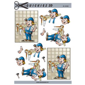 3D klippeark - Job, Tmrer