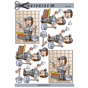 3D klippeark - Job, Murer