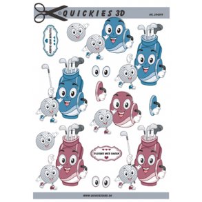 3D klippeark - Sjovt golfudstyr