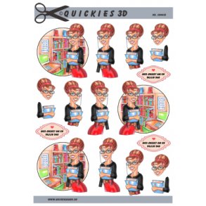 3D ark - Job, skolelrer/bibliotekar