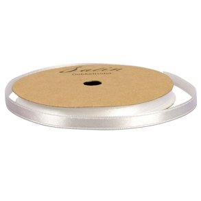 Satinbnd 3mm, 10 m pr. rulle, ELFENBENS farvet