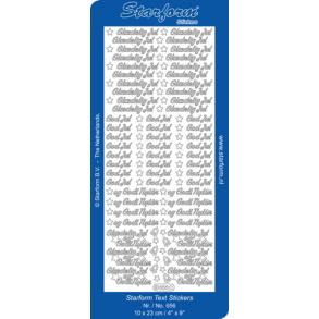 Stickers - Jul, forskellige jule- og nytrs tekster, slv